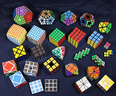 twisty puzzle: a puzzle consisting of a set of interlocking pieces that can be arranged into various combinations...