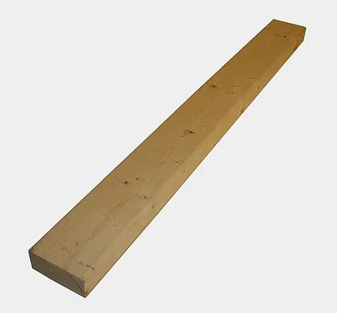 two by four: a length of sawn wood of cross section nominally 2 inches by 4 inches (actual dimensions 1½ × 3½ in...