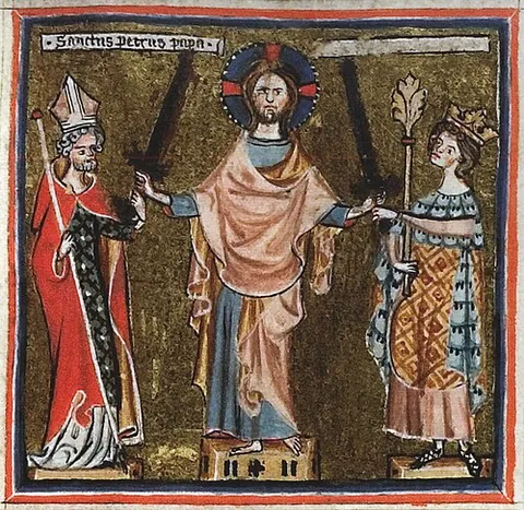 two swords: spiritual and temporal power, church and state