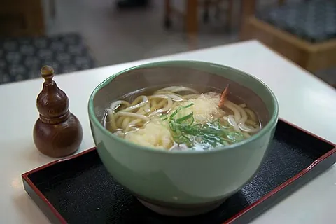 udon: a Japanese wheat noodle