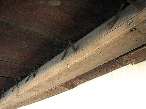 uguisubari: a wooden floor specifically designed to creak or "chirp" at the slightest pressure, thus warning...