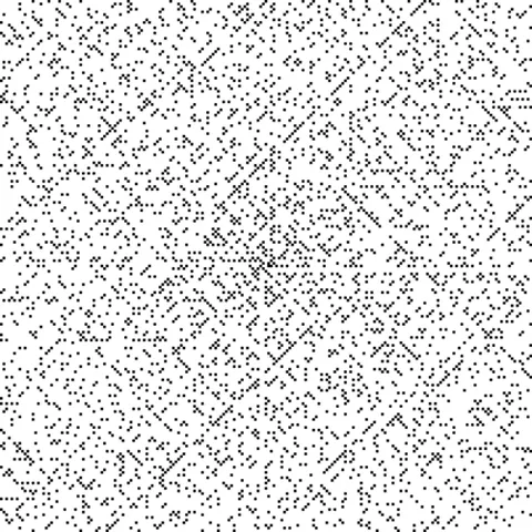 ulam spiral: a graphical depiction of the set of prime numbers, constructed by writing the positive integers in...