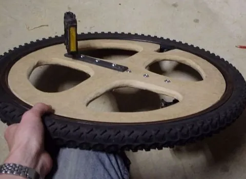 ultimate wheel: a type of unicycle without a frame or seat, consisting of only two pedals attached to a wheel