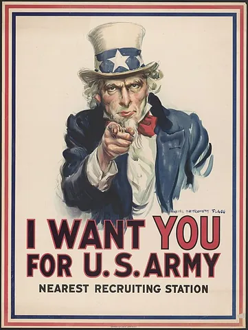 uncle sam: a personification of the United States federal government or (rare) citizens