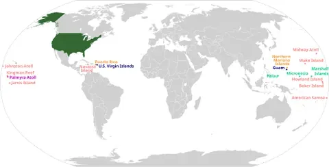 united states minor outlying islands: a collection of islands and archipelagos, consisting of various dependent territories of the United...