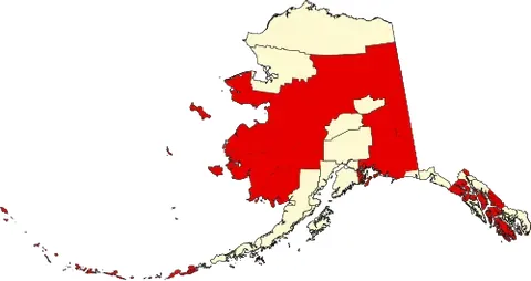 unorganized borough: the portion of the U.S. state of Alaska not contained in any of its 19 organized boroughs