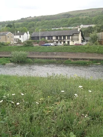 upper boat: a suburban village in Pontypridd community, Rhondda Cynon Taf borough county borough, Wales (OS...