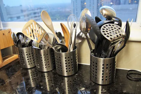 utensil: an instrument or device for domestic use, especially in the kitchen