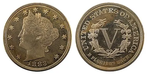 v nickel: a Liberty Head nickel