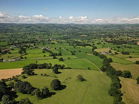 vale of clwyd: a broad valley in Denbighshire, Wales, through which the River Clwyd flows