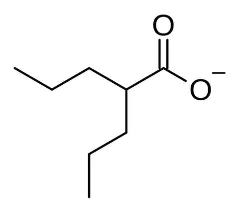 valproate: any salt or ester of valproic acid