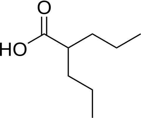 valproic acid: a synthetic crystalline compound with anticonvulsant properties, used (generally as salts) in the...