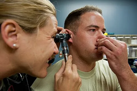 valsalva manoeuvre: a self-administered procedure comprising an attempted exhalation against a closed airway, usually...