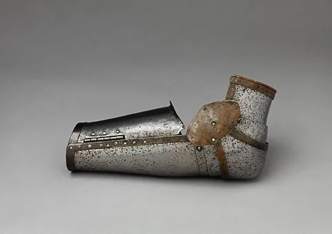 vambrace: the piece of armor designed to protect the arm from the elbow to the wrist