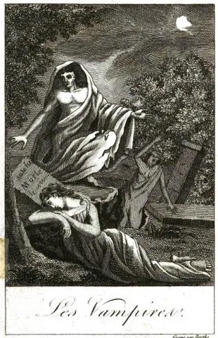 vampire: a mythological creature (usually humanoid and undead) said to feed on the blood or life energy of...