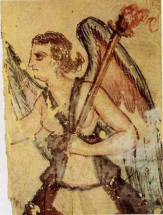 vanth: in Etruscan mythology, a chthonic goddess who guides the souls of the dead to the underworld, often...