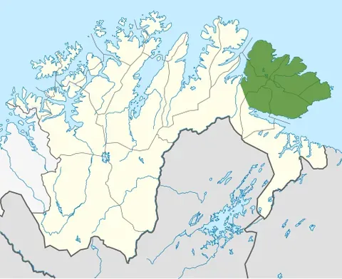 varanger peninsula: a peninsula located northeasternmost part of Norway, along the Barents Sea