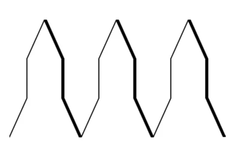 varriated: cut in the form of vair; battlemented with solid projections and crenelles, both pointed, but in...