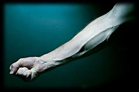 vein: a blood vessel that transports blood from the capillaries back to the heart
