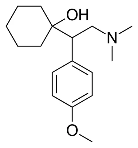 venlafaxine: a drug that functions as an SNRI and is used in the form of its hydrochloride C₁₇H₂₇NO₂·HCl...