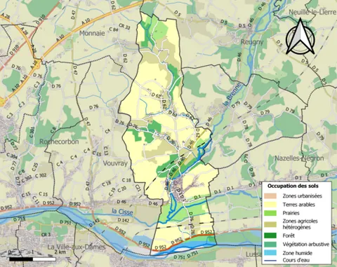 vernou-sur-brenne: a commune in Indre-et-Loire department, Centre-Val de Loire, France