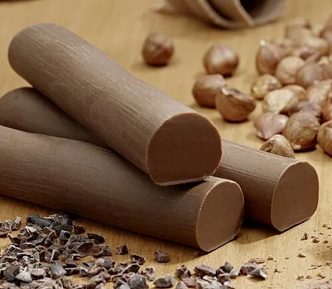 viennese nougat: the softer hazelnut-based form of nougat common to central and eastern Europe