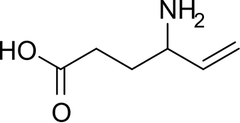 vigabatrin: an anticonvulsant drug C₆H₁₁NO₂ that inhibits enzymatic degradation of gamma-aminobutyric acid