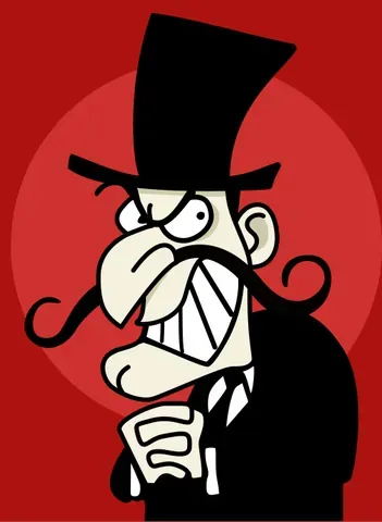villain: a vile, wicked person