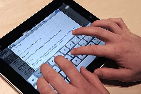 virtual keyboard: a software component that allows a user to enter characters