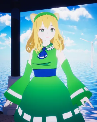 virtual youtuber: an Internet personality (video creator or streamer) who operates using a virtual avatar, as a...
