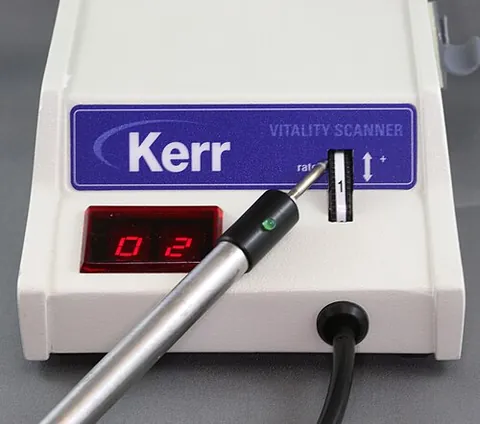 vitalometer: a device used to test the vitality of the dental pulp