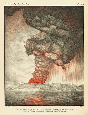 volcanic winter: a reduction in global temperatures caused by volcanic ash and droplets of sulfuric acid obscuring...