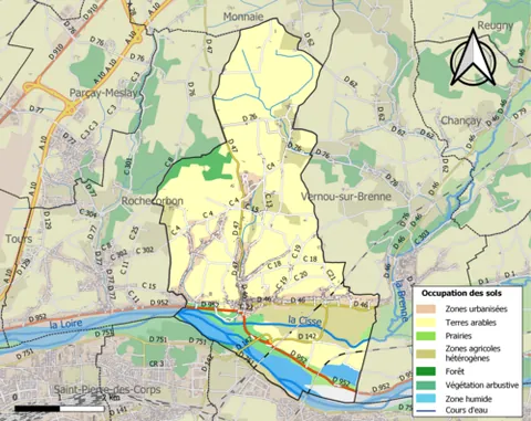 vouvray: a white wine from the commune of Vouvray in central France