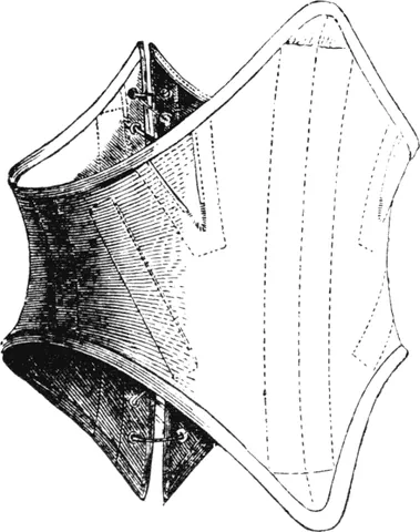 waist cincher: a type of corset that is used to pull in the waist