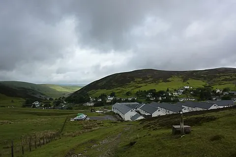wanlockhead: a village in Dumfries and Galloway council area, Scotland, close to the border with South...