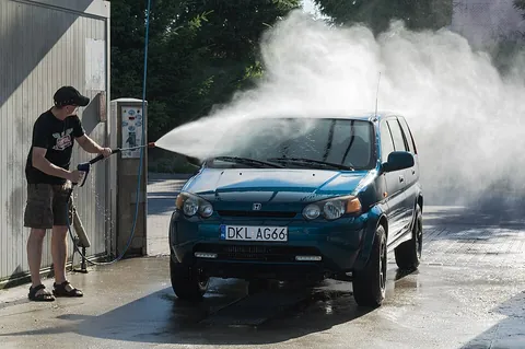 wash: to clean with water