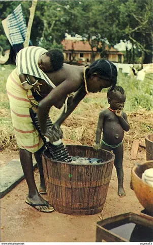 washerwoman: a woman who washes people's laundry