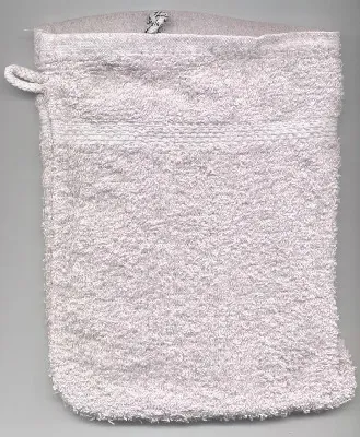 washing mitt: a mitt-shaped piece of terrycloth used for personal hygiene