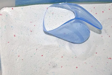 washing powder: a powder used in washing clothes, etc.; a detergent
