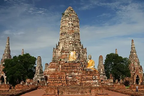 wat: a Buddhist temple in Southeast Asia, especially those in Thailand, Laos, and Cambodia