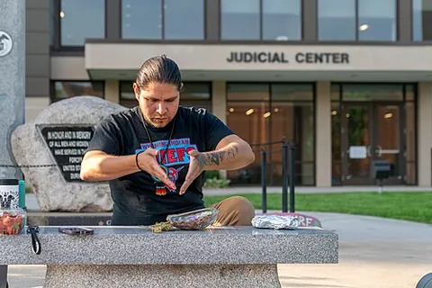 water protector: an individual, often from the Native American community, who works to defend water resources from...