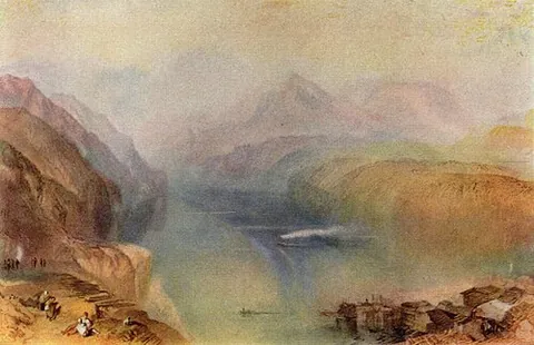 watercolour: a water-soluble pigment or paint