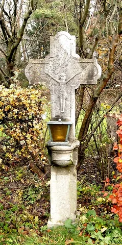 wayside cross: a cross erected by the side of a road
