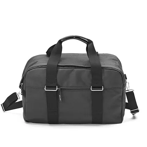 weekender bag: a bag with the properties needed for a weekend trip, thus containing a volume typically larger than...