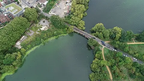 welsh harp: a reservoir in the borough of Brent and borough of Barnet, Greater London, England, officially...