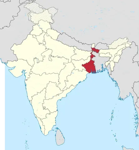 west bengal: a state in eastern India. Capital: Kolkata