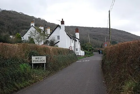 west porlock: a hamlet in Porlock parish, Somerset, England, west of Porlock itself (OS grid ref SS8747)