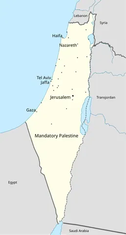 western palestine: a region located in the area between the Jordan river and the Mediterranean sea (Cisjordan),...