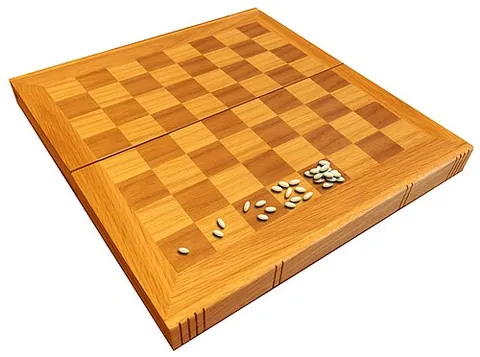 wheat and chessboard problem: a mathematical problem where one must determine the number of grains of wheat that are situated on...
