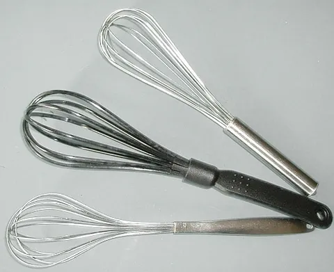 whisk: a quick, light sweeping motion